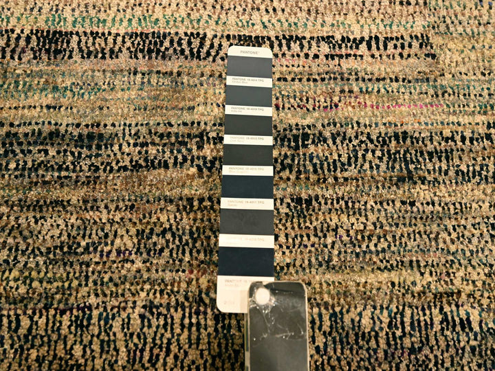 8'0" x 10'2" New Hand Knotted Brown Sari Silk Rectangle Oriental Rug - MOA10276186