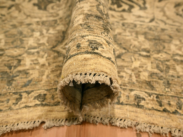 7'10" x 9'9" New Hand Knotted Brown Wool Rectangle Oriental Rug - MOA10276192