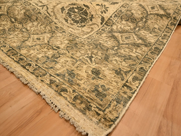 7'10" x 9'9" New Hand Knotted Brown Wool Rectangle Oriental Rug - MOA10276192