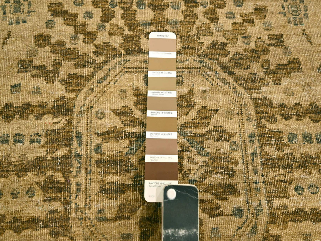 7'9" x 10'1" New Hand Knotted Brown Wool Rectangle Oriental Rug - MOA10276193