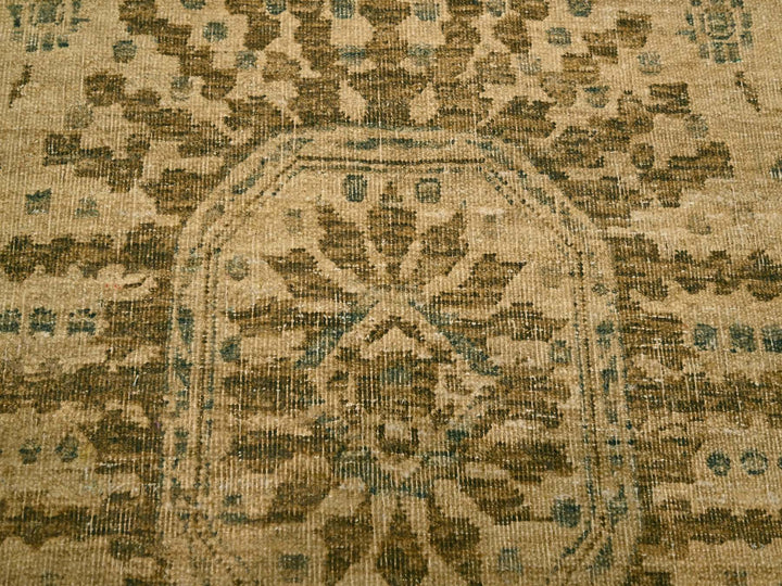 7'9" x 10'1" New Hand Knotted Brown Wool Rectangle Oriental Rug - MOA10276193