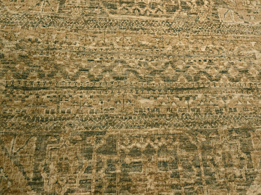 10'0" x 13'8" New Hand Knotted Brown Wool Rectangle Oriental Rug - MOA10276199