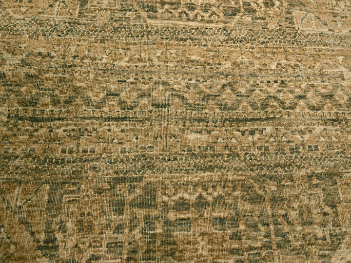 10'0" x 13'8" New Hand Knotted Brown Wool Rectangle Oriental Rug - MOA10276199