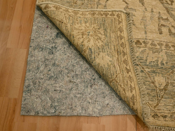 5'11" x 9'7" New Hand Knotted Brown Wool Rectangle Oriental Rug - MOA10276203