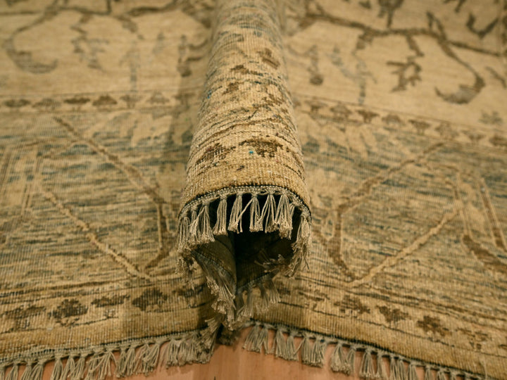 5'11" x 9'7" New Hand Knotted Brown Wool Rectangle Oriental Rug - MOA10276203