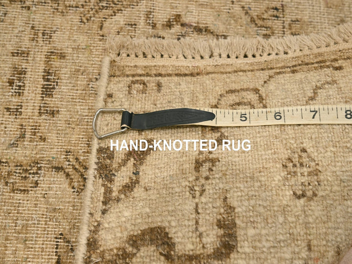 2'4" x 19'11" New Hand Knotted Brown Wool Runner Oriental Rug - MOA10276207