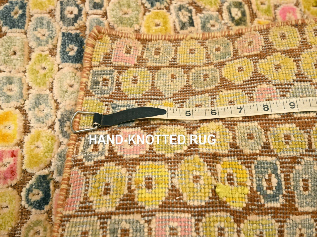2'0" x 3'0" New Hand Knotted Yellow Sari Silk Rectangle Oriental Rug - MOA10276208