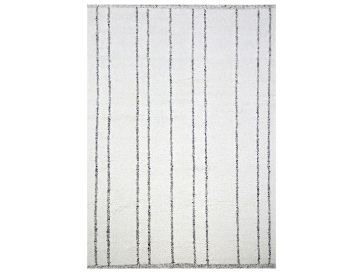 10'0" x 14'0" New Hand Knotted Ivory Wool Rectangle Oriental Rug - MOA10276212