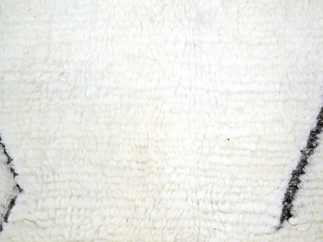 9'2" x 12'1" New Hand Knotted Ivory Wool Rectangle Oriental Rug - MOA10276222