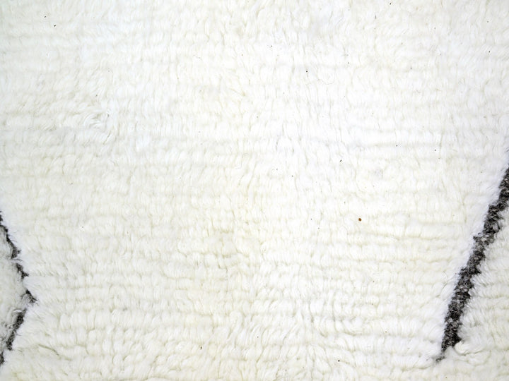 9'2" x 12'1" New Hand Knotted Ivory Wool Rectangle Oriental Rug - MOA10276222