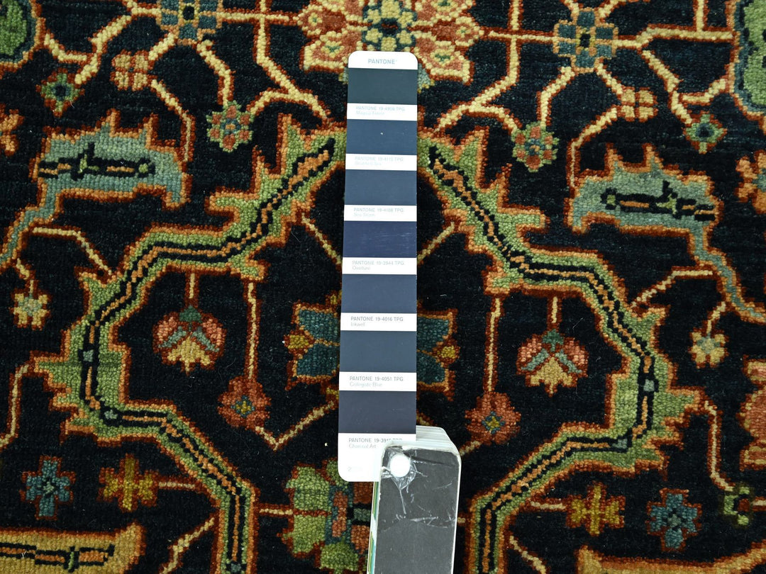 5'3" x 7'1" New Hand Knotted Blue Wool Rectangle Oriental Rug - MOA10276230