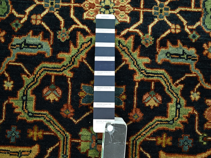 5'3" x 7'1" New Hand Knotted Blue Wool Rectangle Oriental Rug - MOA10276230