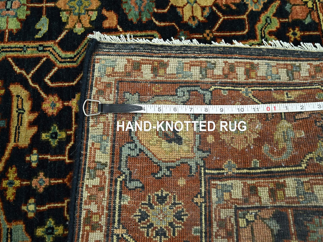5'3" x 7'1" New Hand Knotted Blue Wool Rectangle Oriental Rug - MOA10276230