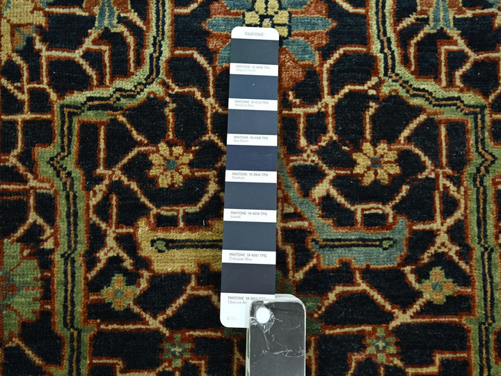 2'6" x 18'0" New Hand Knotted Blue Wool Runner Oriental Rug - MOA10276233