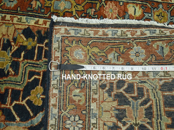 2'6" x 18'0" New Hand Knotted Blue Wool Runner Oriental Rug - MOA10276233