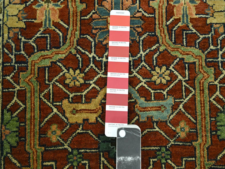 2'6" x 12'0" New Hand Knotted Red Wool Runner Oriental Rug - MOA10276234