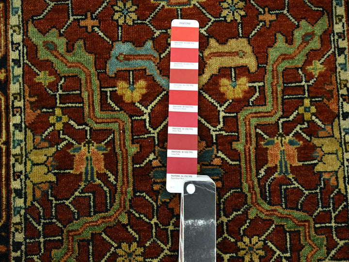 2'6" x 12'0" New Hand Knotted Red Wool Runner Oriental Rug - MOA10276235