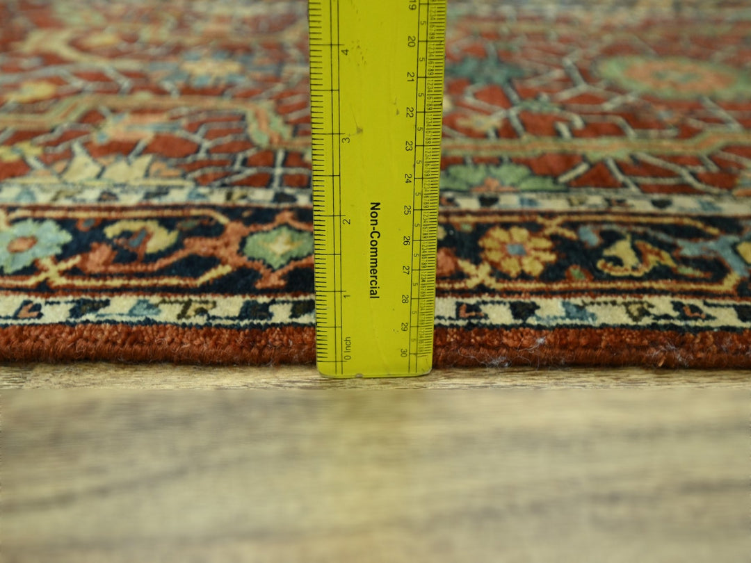 2'6" x 12'0" New Hand Knotted Red Wool Runner Oriental Rug - MOA10276235