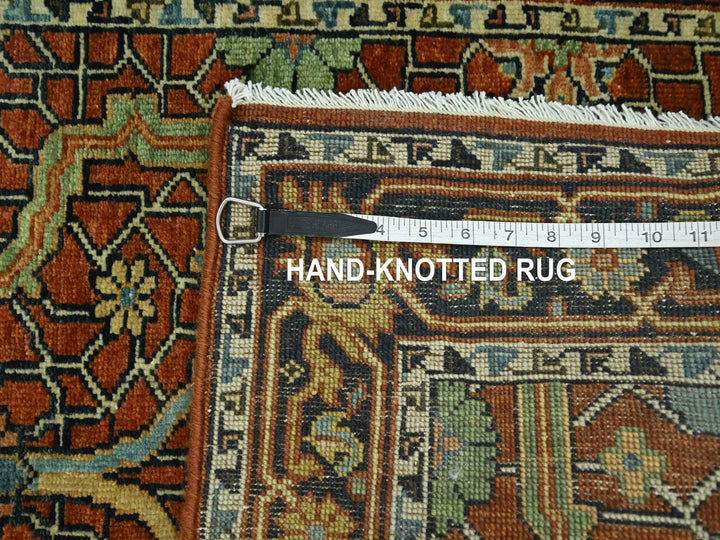 2'6" x 12'0" New Hand Knotted Red Wool Runner Oriental Rug - MOA10276235
