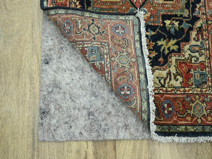 2'6" x 11'5" New Hand Knotted Blue Wool Runner Oriental Rug - MOA10276236