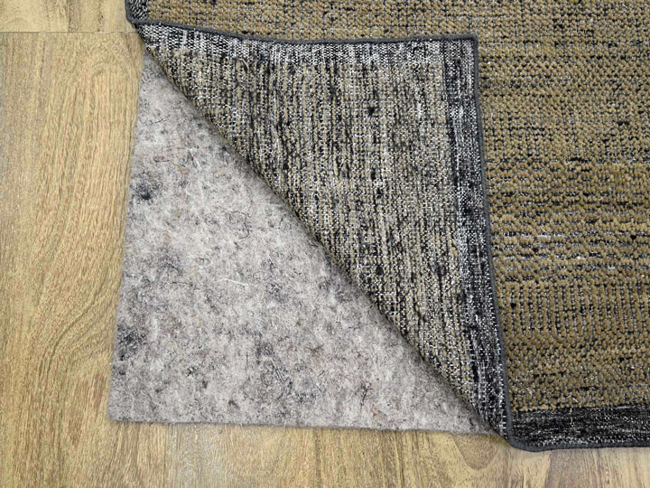 6'0" x 9'2" New Hand Knotted Brown Wool Rectangle Oriental Rug - MOA10276246