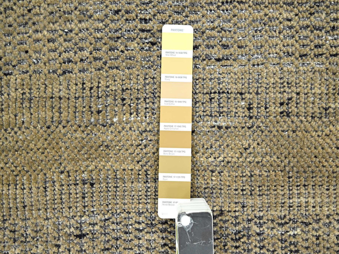 6'0" x 9'2" New Hand Knotted Brown Wool Rectangle Oriental Rug - MOA10276246