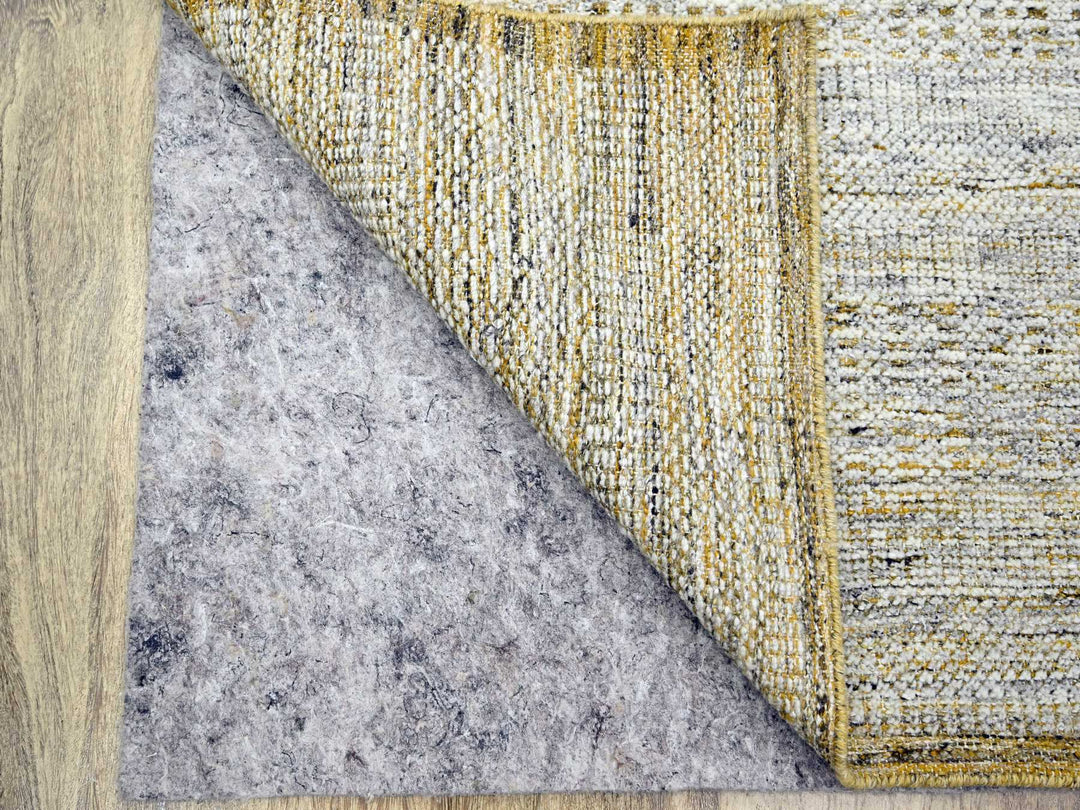 2'7" x 6'0" New Hand Knotted Yellow Wool Runner Oriental Rug - MOA10276248