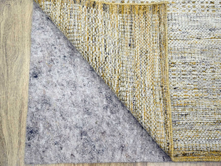 2'7" x 6'0" New Hand Knotted Yellow Wool Runner Oriental Rug - MOA10276248