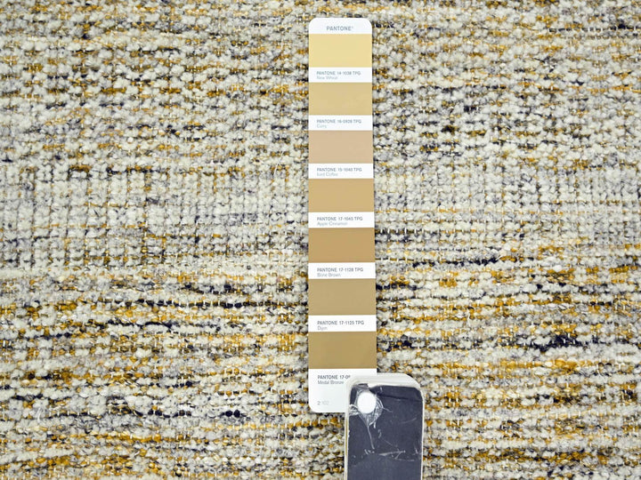 2'7" x 6'0" New Hand Knotted Yellow Wool Runner Oriental Rug - MOA10276248