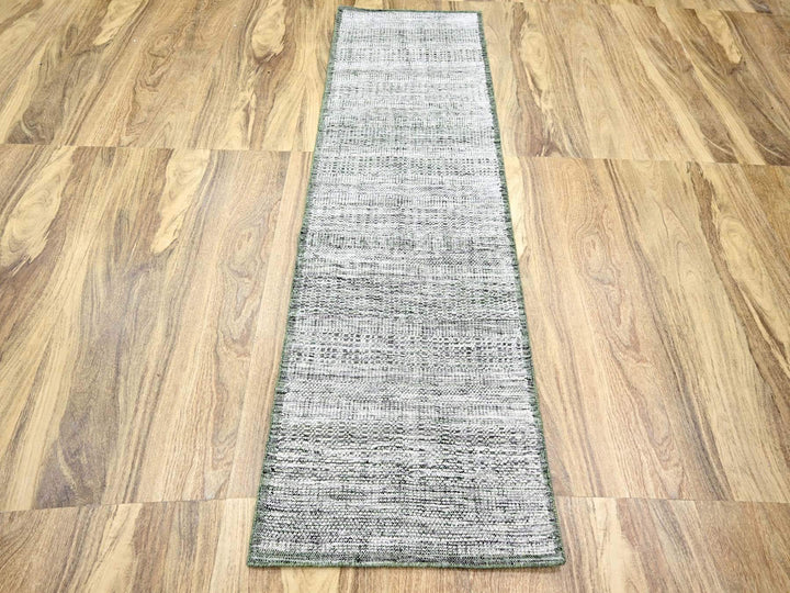 2'3" x 7'11" New Hand Knotted Green Wool Runner Oriental Rug - MOA10276253