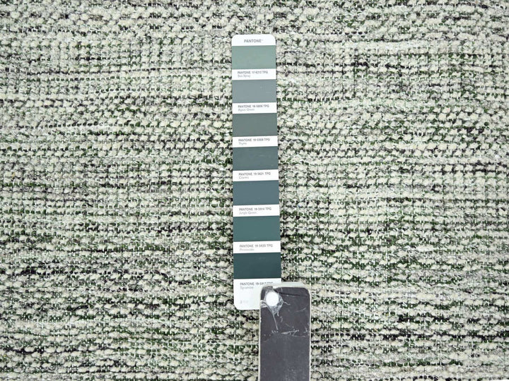 2'3" x 7'11" New Hand Knotted Green Wool Runner Oriental Rug - MOA10276253