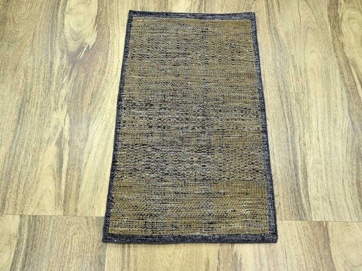 2'0" x 3'0" New Hand Knotted Brown Wool Rectangle Oriental Rug - MOA10276261