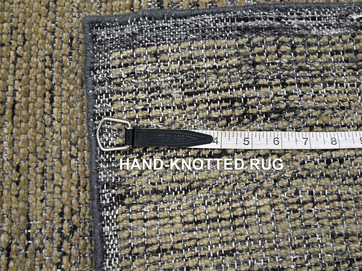 2'0" x 3'0" New Hand Knotted Brown Wool Rectangle Oriental Rug - MOA10276261