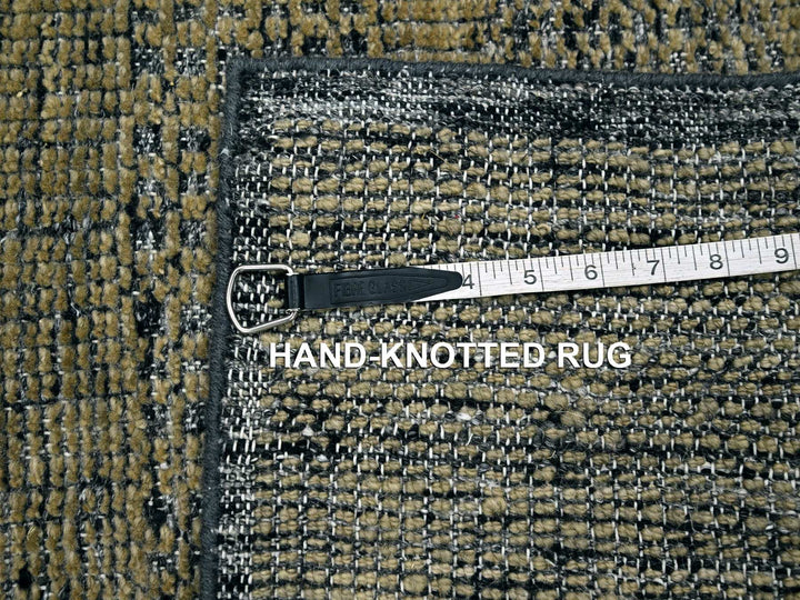 2'0" x 3'0" New Hand Knotted Brown Wool Rectangle Oriental Rug - MOA10276262