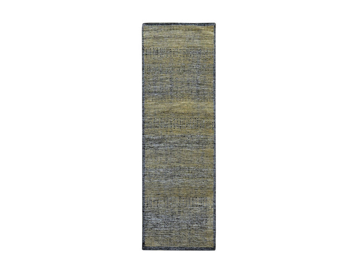 2'6" x 8'0" New Hand Knotted Brown Wool Runner Oriental Rug - MOA10276264