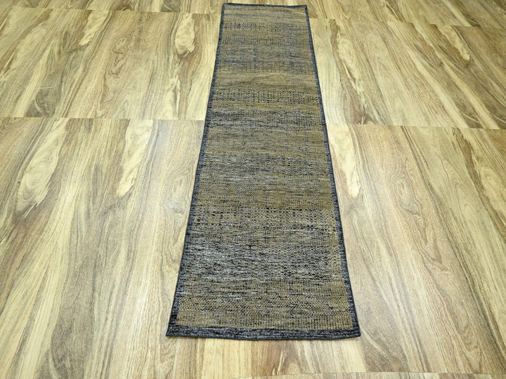 2'6" x 8'0" New Hand Knotted Brown Wool Runner Oriental Rug - MOA10276264