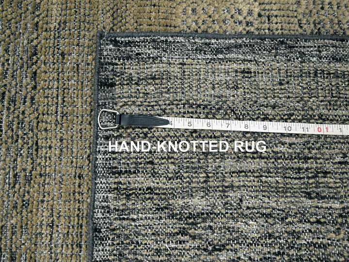 2'6" x 8'0" New Hand Knotted Brown Wool Runner Oriental Rug - MOA10276264