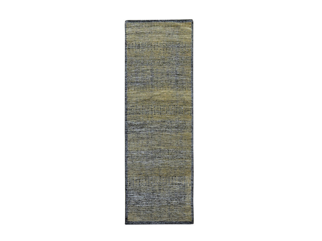 2'6" x 8'0" New Hand Knotted Brown Wool Runner Oriental Rug - MOA10276267