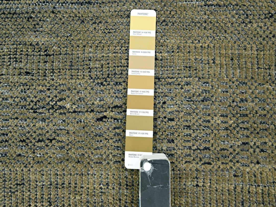 2'6" x 8'0" New Hand Knotted Brown Wool Runner Oriental Rug - MOA10276267