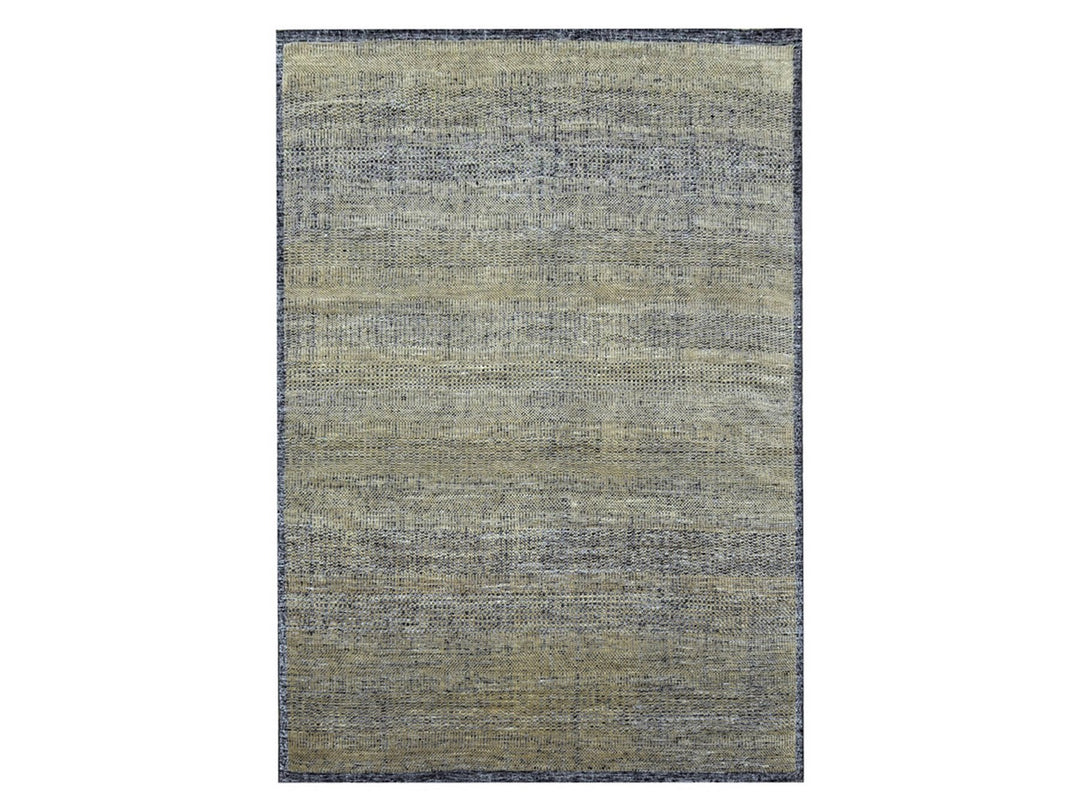 9'1" x 12'3" New Hand Knotted Brown Wool Rectangle Oriental Rug - MOA10276271