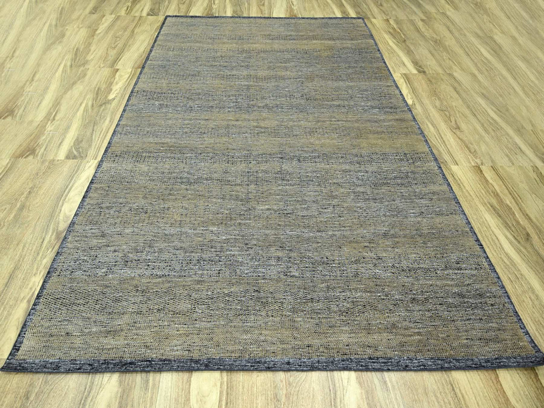 9'1" x 12'3" New Hand Knotted Brown Wool Rectangle Oriental Rug - MOA10276271