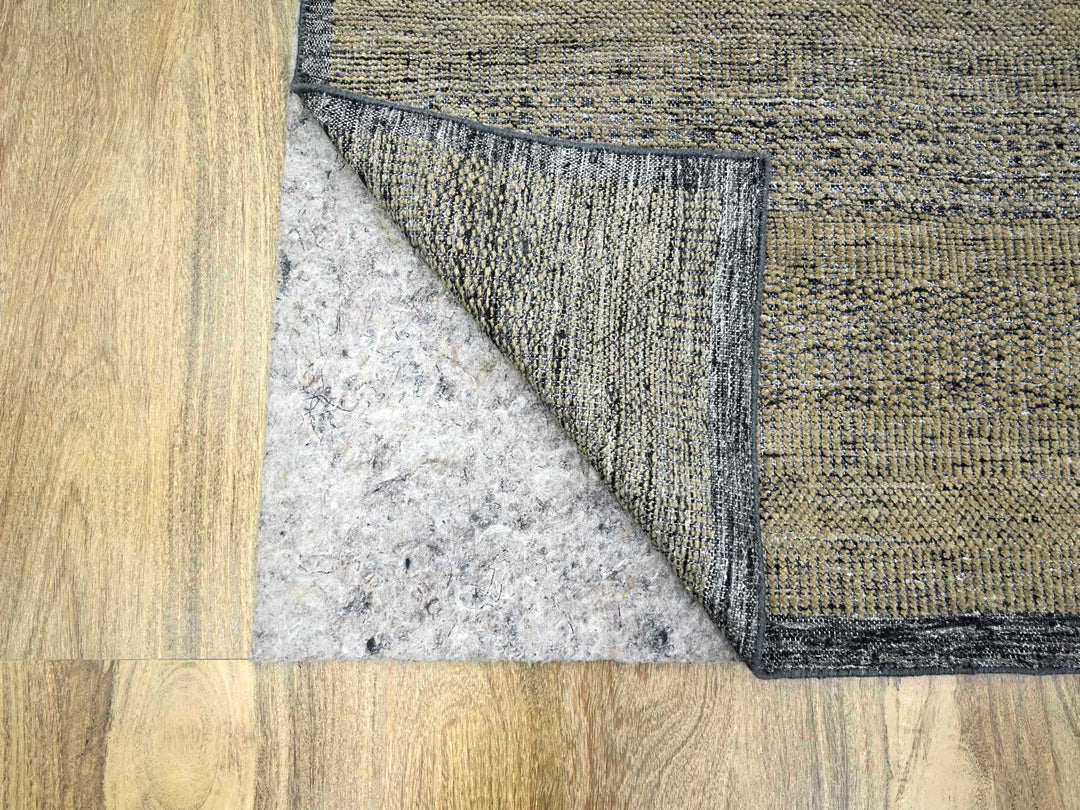 9'1" x 12'3" New Hand Knotted Brown Wool Rectangle Oriental Rug - MOA10276271