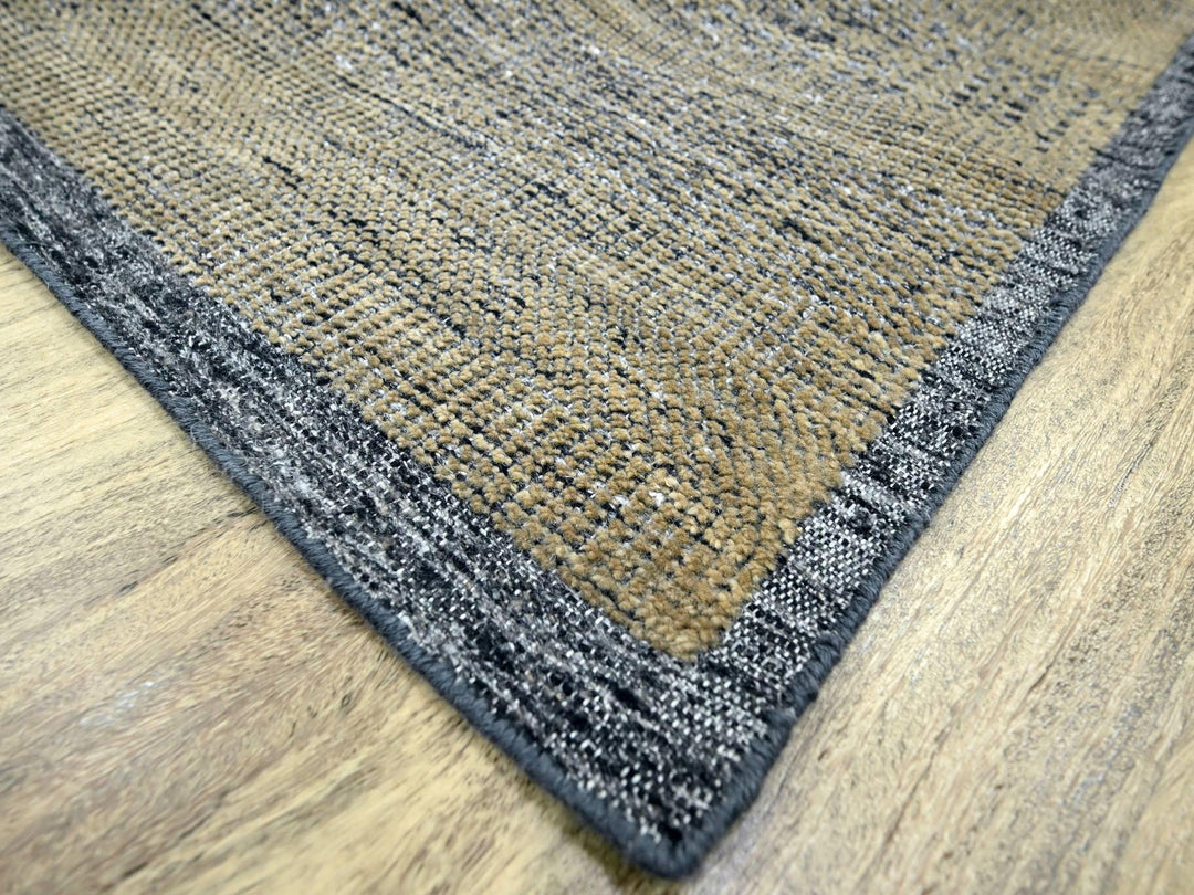 9'1" x 12'3" New Hand Knotted Brown Wool Rectangle Oriental Rug - MOA10276271