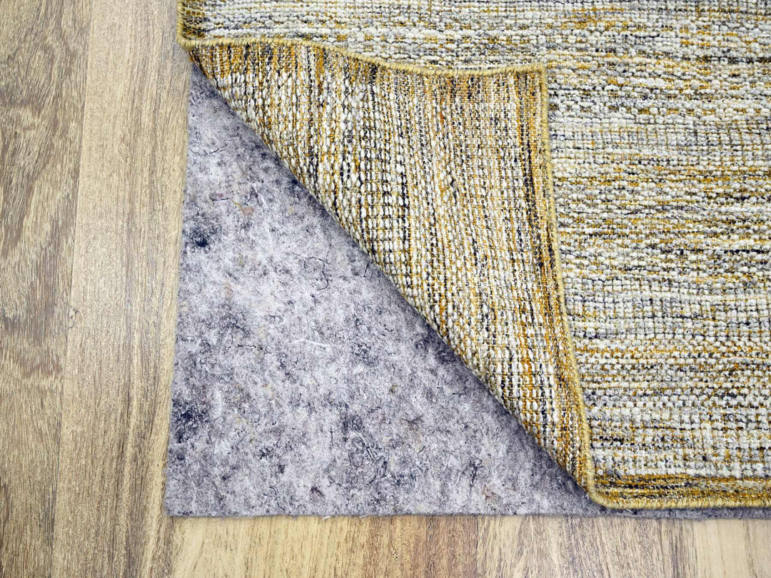2'8" x 6'0" New Hand Knotted Yellow Wool Runner Oriental Rug - MOA10276272