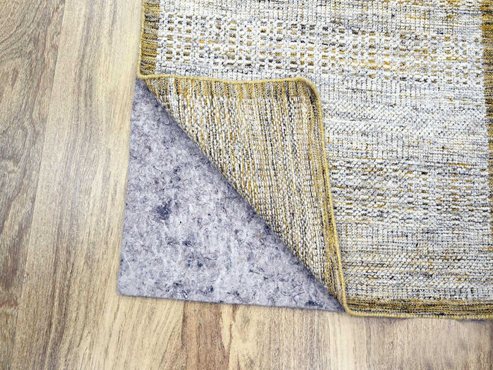 2'8" x 8'2" New Hand Knotted Yellow Wool Runner Oriental Rug - MOA10276273