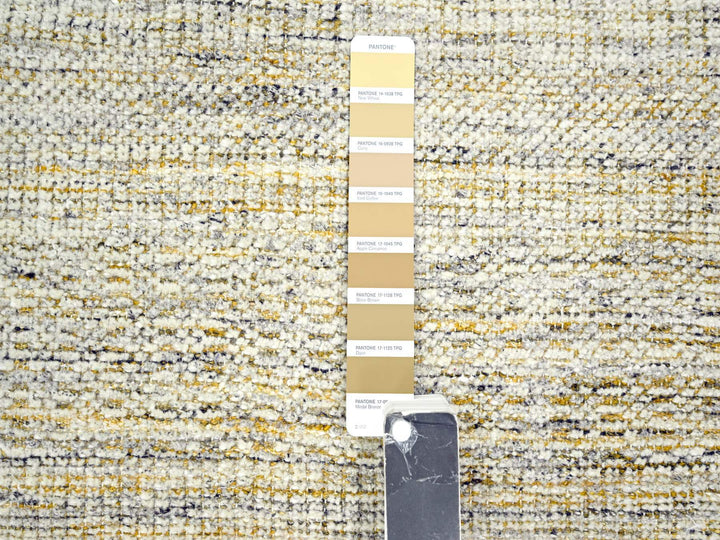 2'8" x 6'0" New Hand Knotted Yellow Wool Runner Oriental Rug - MOA10276274
