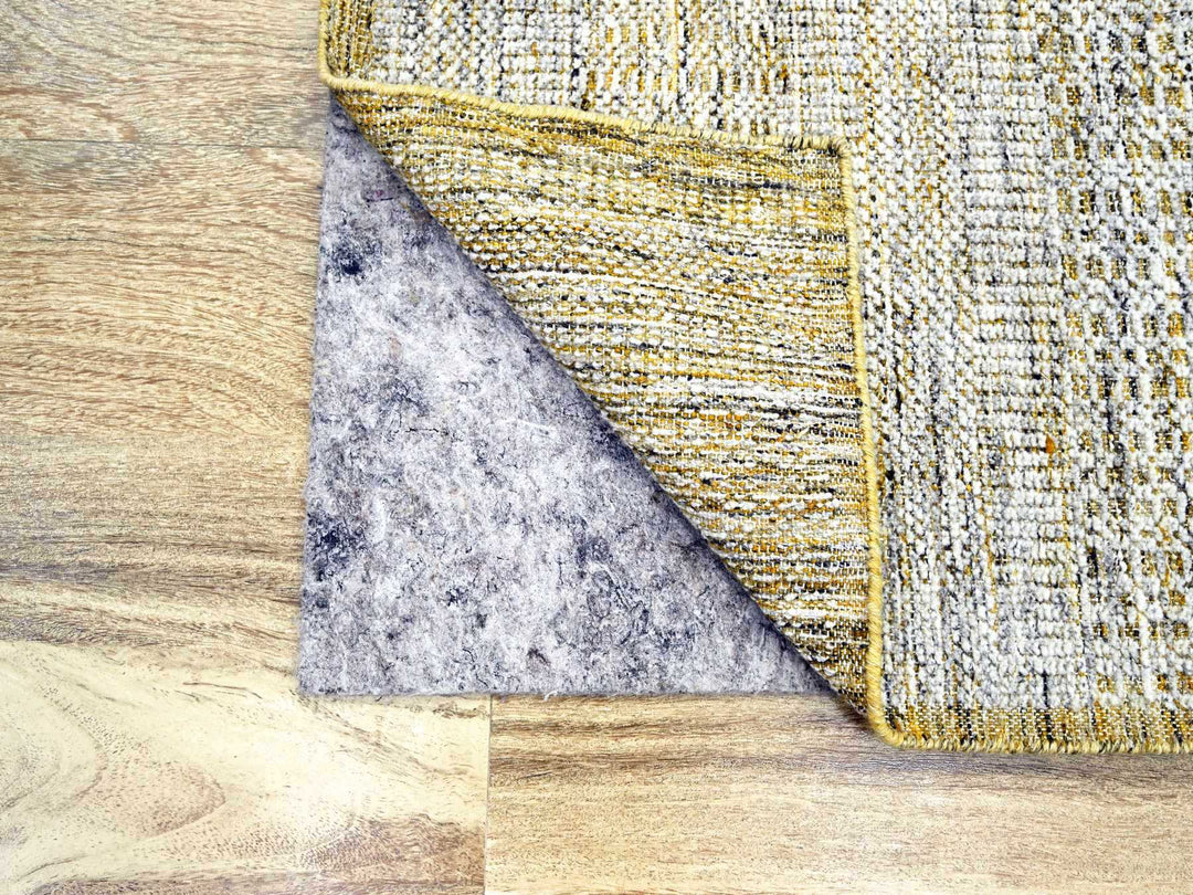 2'8" x 8'2" New Hand Knotted Yellow Wool Runner Oriental Rug - MOA10276275