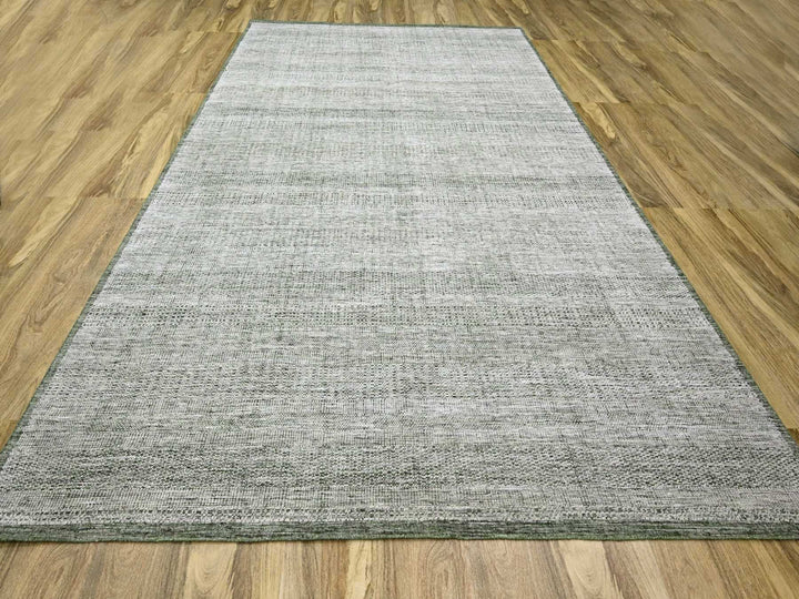9'9" x 13'10" New Hand Knotted Green Wool Rectangle Oriental Rug - MOA10276277