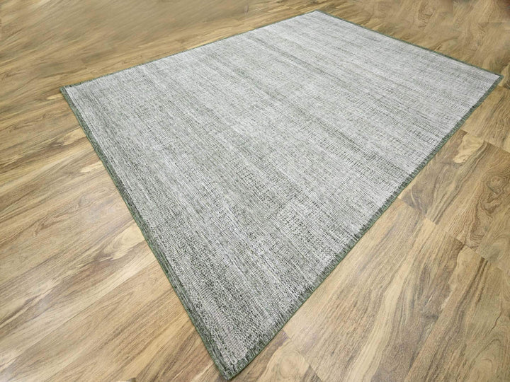 9'9" x 13'10" New Hand Knotted Green Wool Rectangle Oriental Rug - MOA10276277