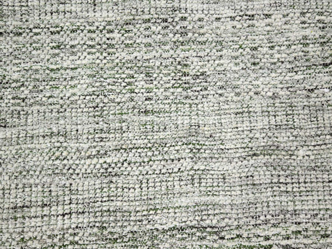 9'9" x 13'10" New Hand Knotted Green Wool Rectangle Oriental Rug - MOA10276277
